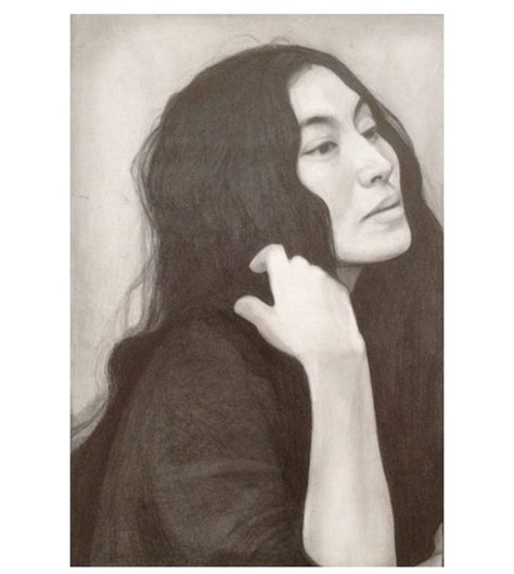 Portrait Of Yoko Ono Drawing By Melissa Greco Artwork By Melissa