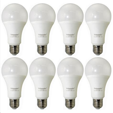 8 Pack Daylight 12 Watt Energy Led Light Bulb 100w Output Replacement