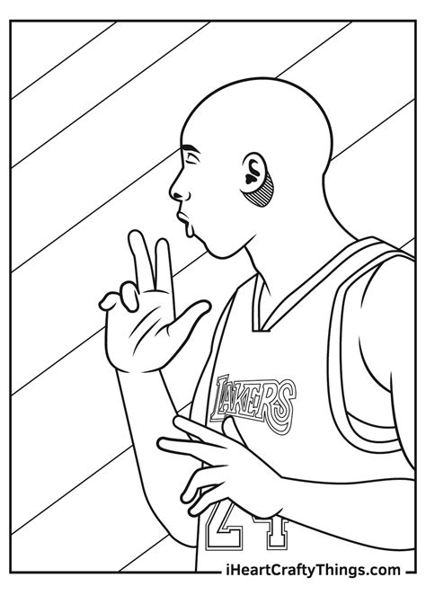 Printable Kobe Bryant Coloring Pages Updated 2021