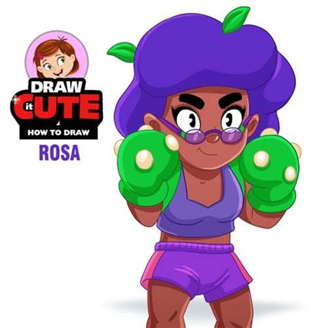 Rosa was just a normal botanist, who had a huge love for the. Rosa from Brawl Stars - Draw it cute #brawl #brawlstars # ...