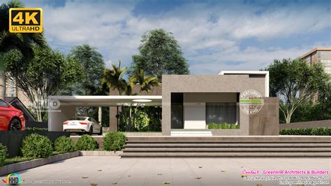 Minimal Home Single Floor Kerala Home Design And Floor Plans 9k