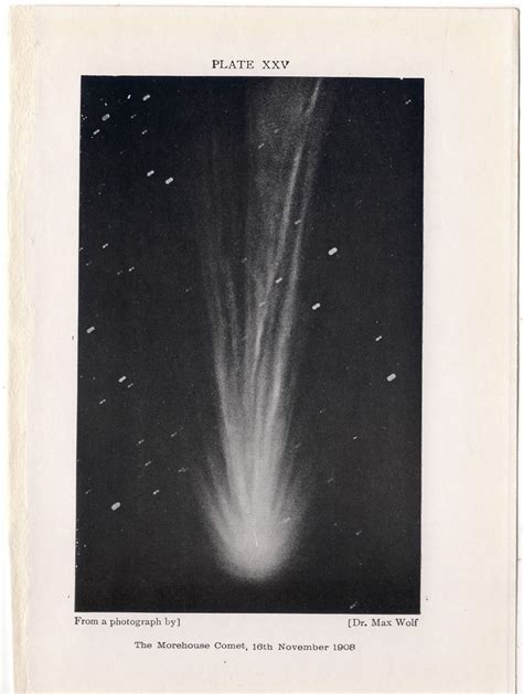 Comet Prints C 1911 Set Of 2 Original Antique Astronomy Etsy