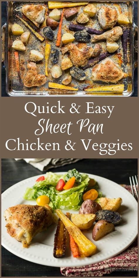 This One Pan Baked Chicken And Veggies Recipe Is Super Easy To Make And