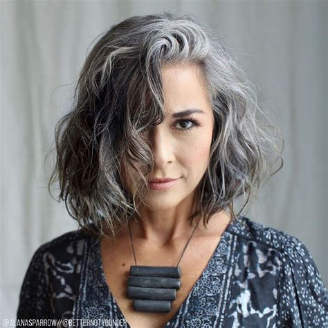 The Latest Hair Trend On Instagram Grombre Bangstyle Gray Hair