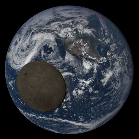 Moon Transit From Dscovr Dataset Science On A Sphere