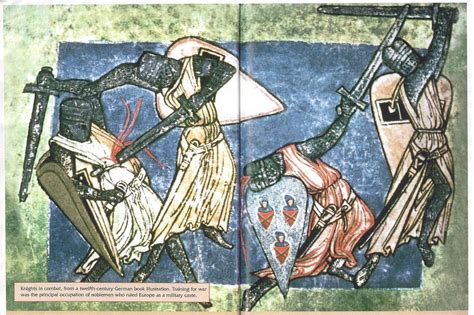 12th Century German Knights In Combat Medieval Art Medieval