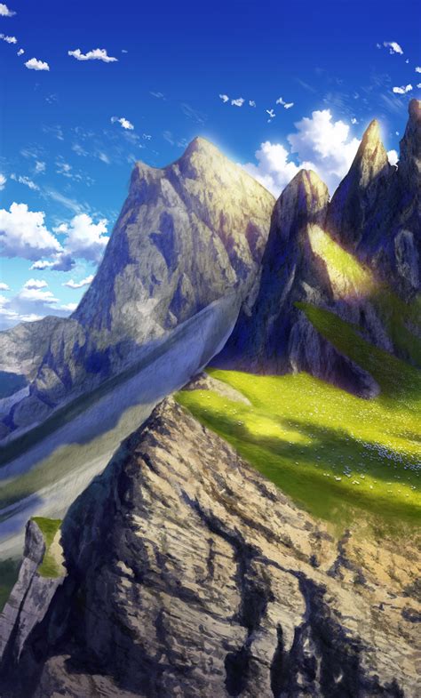 8k Anime Landscape Wallpaper