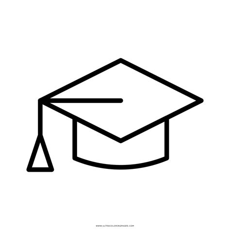 Graduate Cap Coloring Page Ultra Coloring Pages