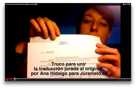 Vídeo truco para unir la traducción jurada al original para traductores jurados Traducción