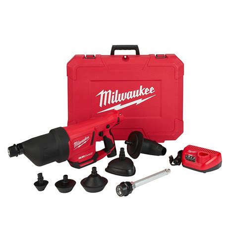 Milwaukee 2572b 21 M12 Airsnake Drain Cleaner Air Gun Kit B