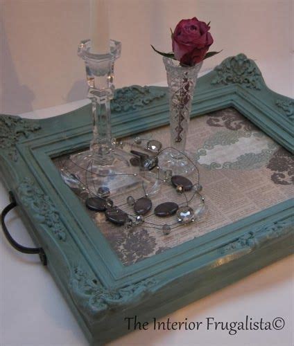 Picture Frame Transformed Into A Tray Picture Frame