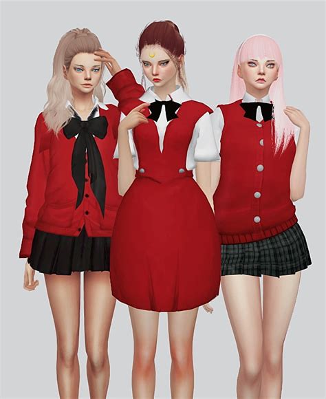 School Uniform Part1 At Kalewa A Sims 4 Updates