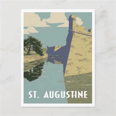 St Augustine Florida Vintage Travel Postcard Zazzle