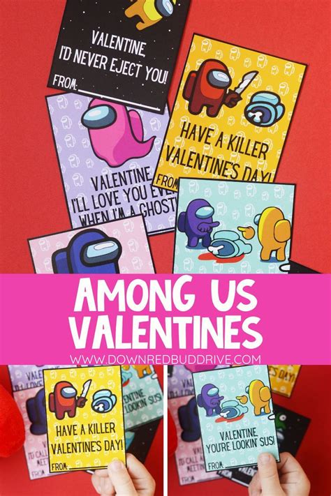 Among Us Valentines In 2021 Valentines School Printable Valentines