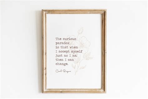 Carl Rogers Quote Therapy Art Psychologist Quote Therapy Etsy