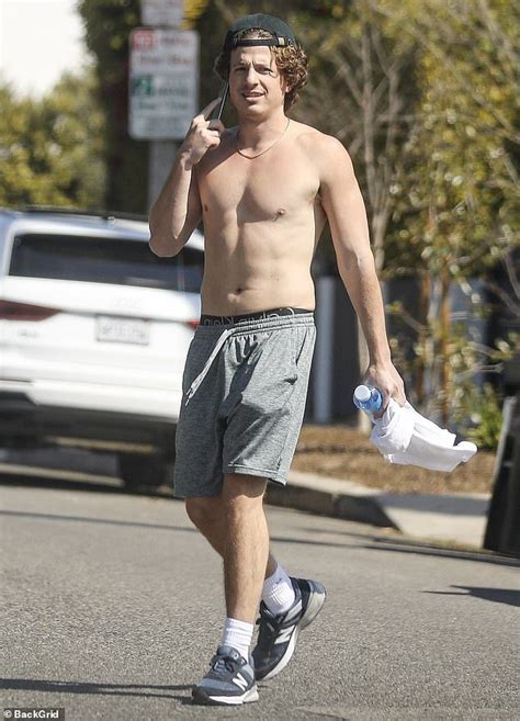 Charlie Puth Goes Shirtless During Post Workout Stroll In Santa Monica