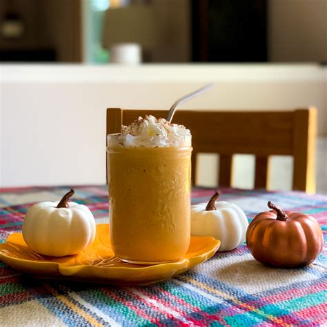 Easy Pumpkin Spice Smoothie Recipe Doused In Pink