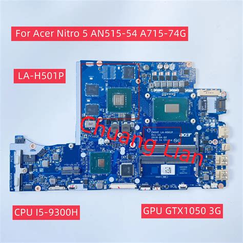 Eh5vf La H501p For Acer Nitro 5 An515 54 A715 74g Laptop Motherboard