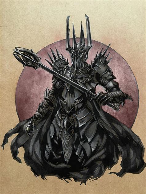The Lord Of The Rings Dark Lord Sauron Limited Edition Giclee Art Print