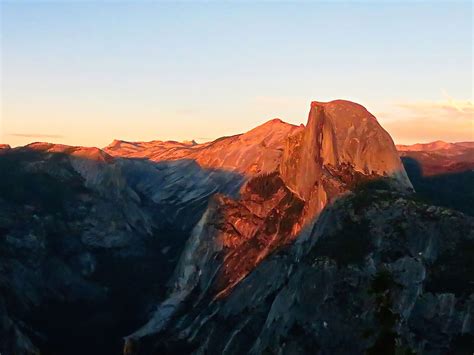 Another Sunset On Half Dome From Glacier Point Yosemite 2014 Photo