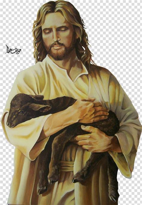 Free Download Jesus Christ Holding Sheep Illustration Jesus Psalms