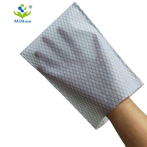 Nonwoven Disposable Wash Gloves For Patient Body Cleaning China Disposable Gloves And