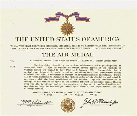 When Someone Receives An Air Medal Us Army Is A