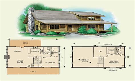 Log Cabin Floor Plans With Loft Flooring Images