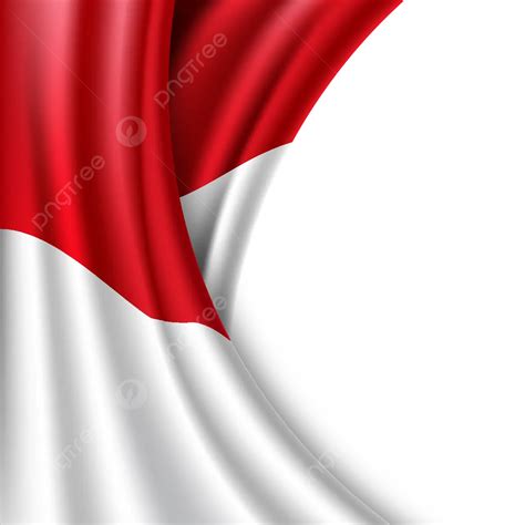 Indonesia Flag Waving Red White Vector Border Indonesia Flag Vector Png And Vector With