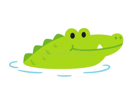 Cute Cartoon Alligator Stock Vector Illustration Of Reptile 189440645