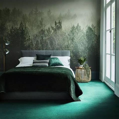 Chambre vert sapin | Vert chambre, Chambre design, Chambre ...
