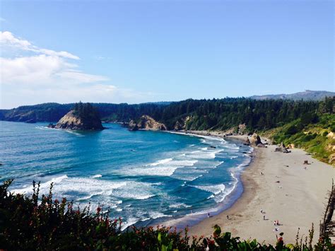 Of Trinidad State Beach From Trinidad Head Redwood National And