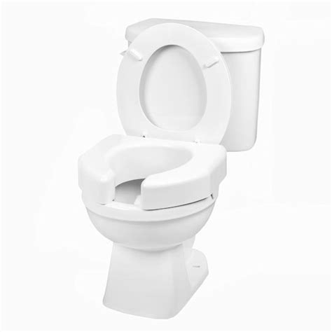 Raised Toilet Seat With Open Front