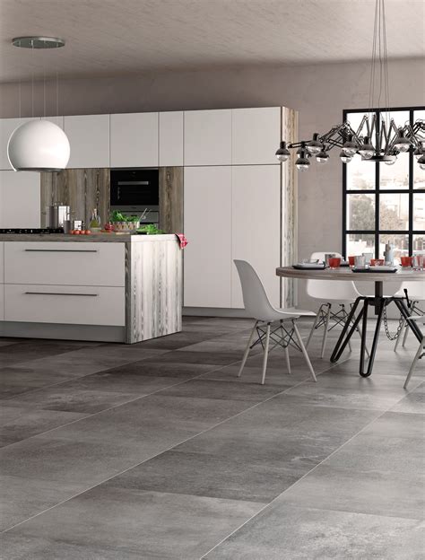 Panache Grey Floor Porcelain Tiles House Flooring Grey Tile Kitchen