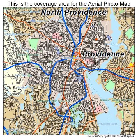 Aerial Photography Map Of Providence Ri Rhode Island