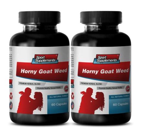 Female Stamina Pills Horny Goat Weed Complex Libido 2 Bottle 120