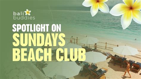 In The Spotlight Sundays Beach Club Bali Buddies