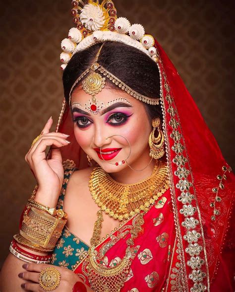 Pin By Siti Sopiah On Bride Bengali Bridal Makeup Indian Bride