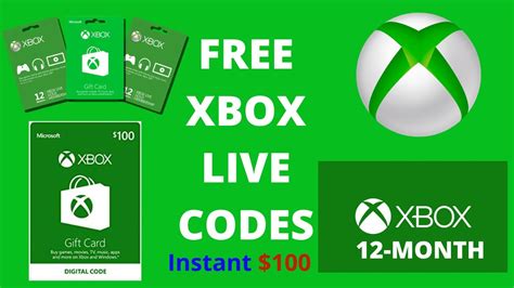 Keuchen Sizilien Brigg Free Xbox Live Codes 12 Month Wochentags Empfang