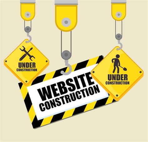 Premium Vector Website Under Construction Background