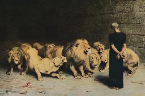 Daniel In The Lions Den Giclee Print Briton
