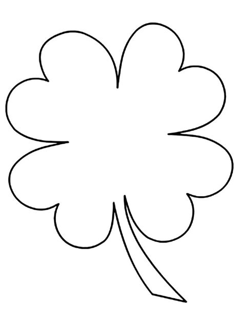 Kids Drawing Of Four Leaf Clover Coloring Page Netart Clover