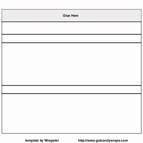 Free Printable Chocolate Bar Wrapper Template
