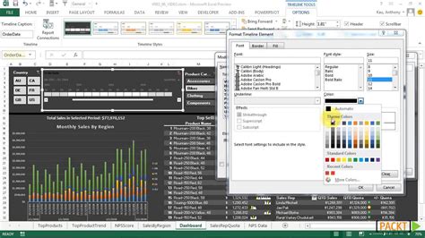 Create a warehouse layout in few minutes: Excel 2013 Dashboard Design Tutorial: Employing Timelines | packtpub.com - YouTube