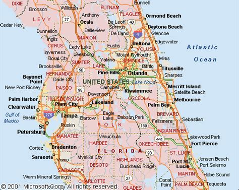 Tampa Florida Map With Cities Map