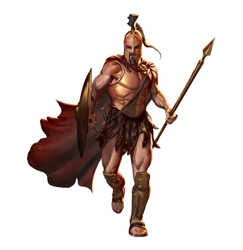 Arkadia Human Hoplite Greek Warrior Fantasy Character Design