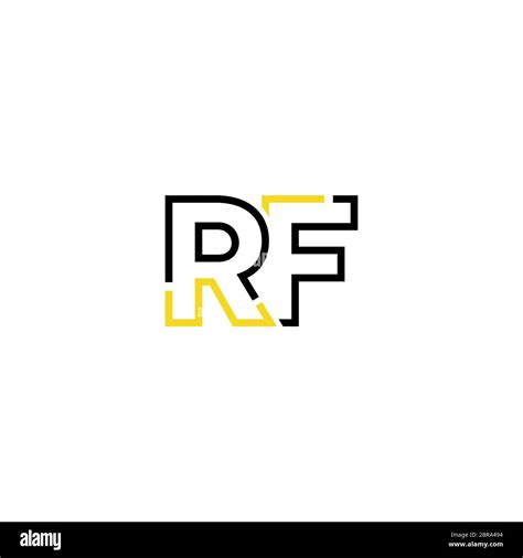 Letter Rf Logo Icon Design Template Elements Stock Vector Image And Art