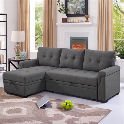 small sectional sofa pull out bed baci living room