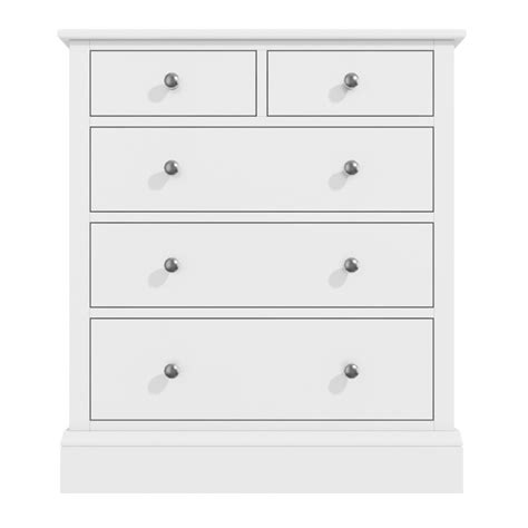 Harper White Chest Of Drawers Solid Wood 23 Drawers Furniture123