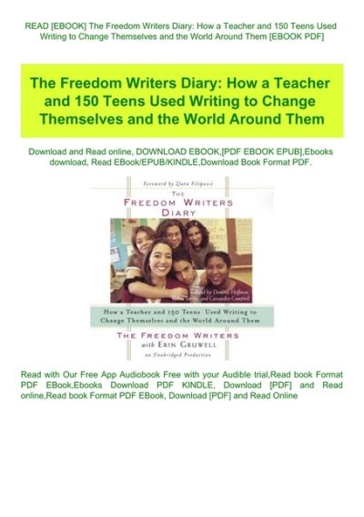 Read Ebook The Freedom Writers Diary How A Teacher And 150 Teens Used